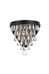 Elegant Lighting Nordic 1 Light Sconce Model: 1219W9BK/RC
