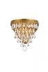 Elegant Lighting Nordic 1 Light Sconce Model: 1219W9BK/RC