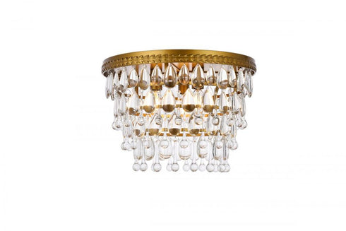 Elegant Lighting Nordic 3 Light Flush Mount Model: 1219F15BK/RC