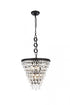 Elegant Lighting Nordic 5 Light Pendant Model: 1219D18BK/RC
