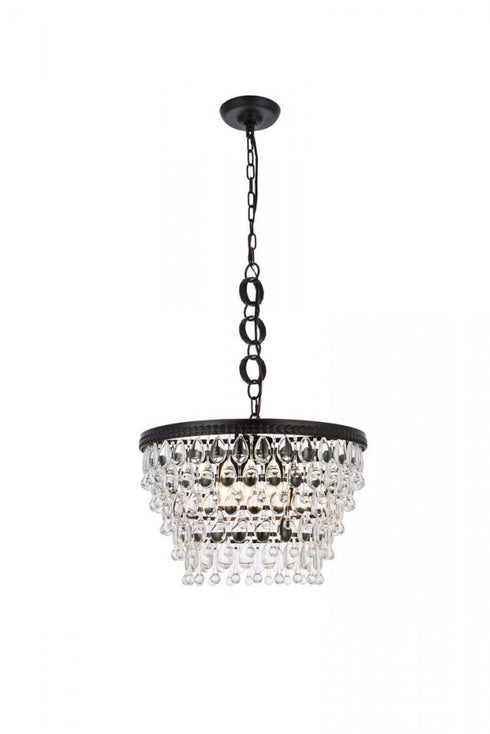 Elegant Lighting Nordic 5 Light Pendant Model: 1219D19BR/RC