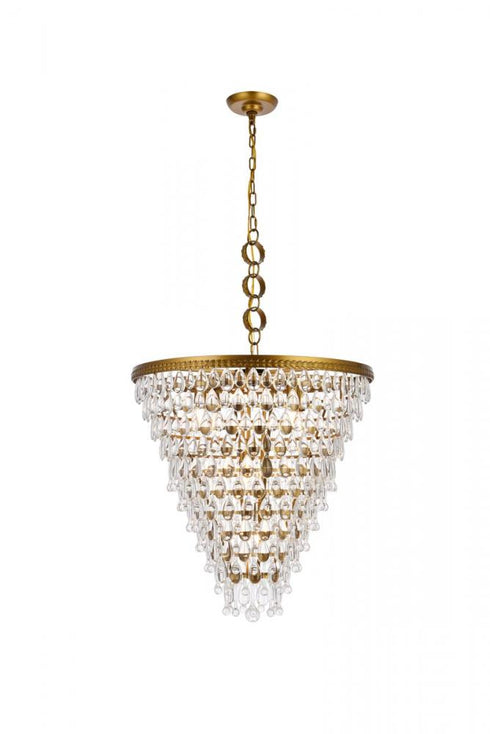 Elegant Lighting Nordic 7 Light Chandelier Model: 1219D24BR/RC