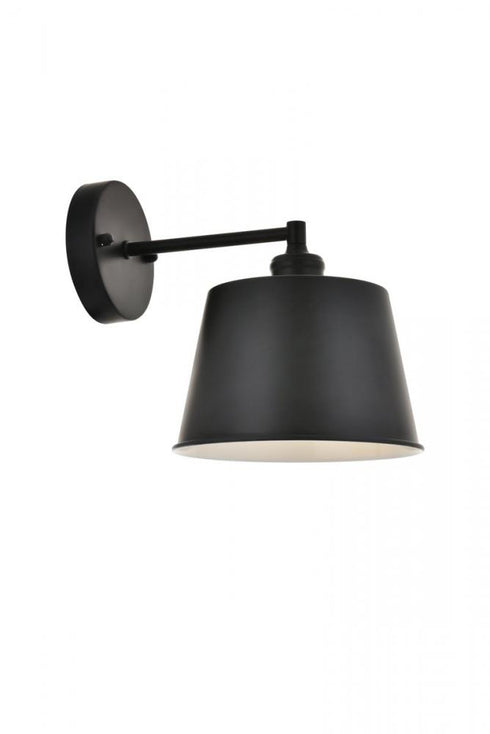 Elegant Lighting Nota 1 light black Wall Sconce Model: LD4058W8BK