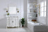 Elegant Lighting Oakland 42 Inch Single Bathroom Vanity in Antique White with Ivory White Engineered Marble Model: VF38842AW-VW