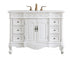 Elegant Lighting Oakland 48 Inch Single Bathroom Vanity in Antique White with Ivory White Engineered Marble Model: VF38848AW-VW