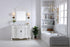 Elegant Lighting Oakland 48 Inch Single Bathroom Vanity in Antique White with Ivory White Engineered Marble Model: VF38848AW-VW