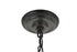 Elegant Lighting Octavia 3 light in Brass and Dark Brown Pendant Model: LD4006D14BRD