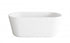 Elegant Lighting Odette 59 inch Soaking Bathtub in Glossy White with Brushed Gold Trim Model: BT10659GW-BGD