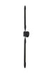 Elegant Lighting Odin 2 Light Wall Sconce W4.9 Inch E3.5 Inch H49.5 Inch in Black Model: OD401W50BK