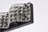 Elegant Lighting Ollie 4 light bath sconce in black with clear crystals in Black and Clear Finish Model: LD7017BK