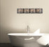 Elegant Lighting Ollie 4 light bath sconce in black with clear crystals in Black and Clear Finish Model: LD7017BK