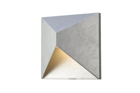 Elegant Lighting Olympos LED Outdoor Wall lamp D:8 H:8 9.5 Watt 600 Lumen 3000K in Silver Finish Acrylic Lens Model: LDOD1100