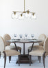 Elegant Lighting Opus 30.5 inch Pendant Clear Shade in Satin Gold in Satin Gold and Clear Finish Model: LD2331SG