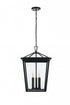 Elegant Lighting Oxford 7 inch Outdoor Pendant in Black Model: OD334H22BK