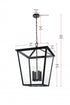 Elegant Lighting Oxford 7 inch Outdoor Pendant in Black Model: OD334H27BK