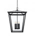 Elegant Lighting Oxford 7 inch Outdoor Pendant in Black Model: OD334H27BK