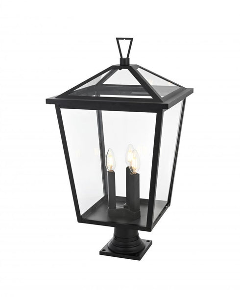 Elegant Lighting Oxford 7 inch Outdoor Pendant in Black Model: OD334P28BK