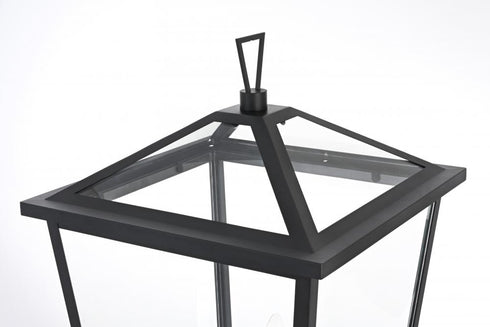 Elegant Lighting Oxford 7 inch Outdoor Pendant in Black Model: OD334P28BK