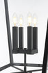 Elegant Lighting Oxford 7 inch Outdoor Pendant in Black Model: OD334P33BK