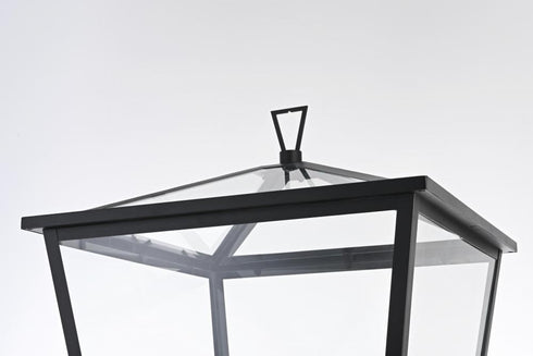 Elegant Lighting Oxford 7 inch Outdoor Pendant in Black Model: OD334P33BK