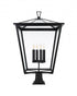 Elegant Lighting Oxford 7 inch Outdoor Pendant in Black Model: OD334P33BK