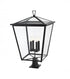Elegant Lighting Oxford 7 inch Outdoor Pendant in Black Model: OD334P33BK