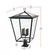 Elegant Lighting Oxford 7 inch Outdoor Pendant in Black Model: OD334P33BK