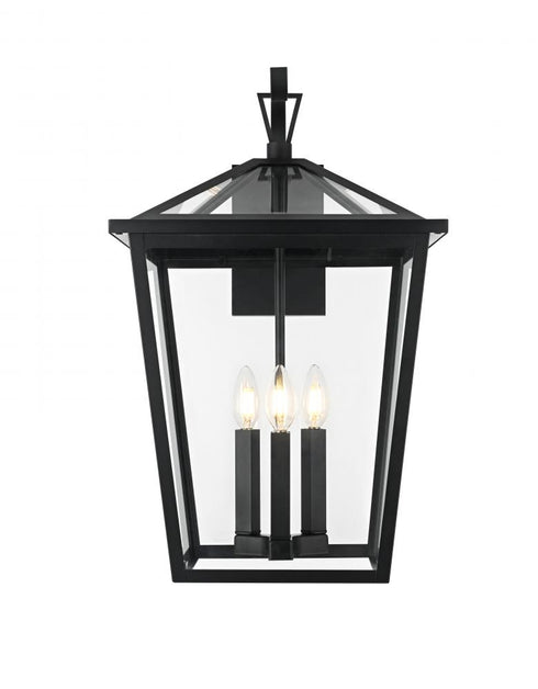 Elegant Lighting Oxford 7 inch Outdoor Pendant in Black Model: OD334W23BK