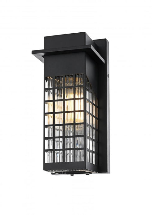 Elegant Lighting Palmer 7 inch Outdoor Pendant in Black Model: OD360W12BK