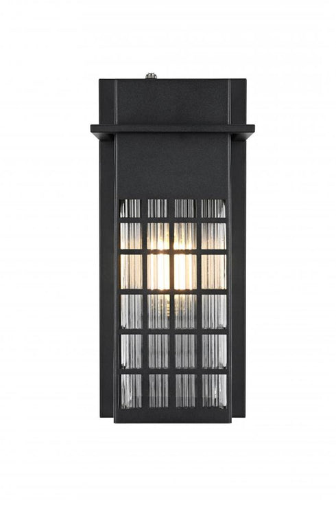 Elegant Lighting Palmer 7 inch Outdoor Pendant in Black Model: OD360W15BK
