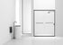 Elegant Lighting Parker Semi Frameless Shower Door 60 X 72 Inch in Brushed Nickel Model: SD208-6072BNK