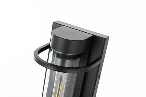 Elegant Lighting Parrish 7 inch Outdoor Pendant in Black Model: OD368W13BK