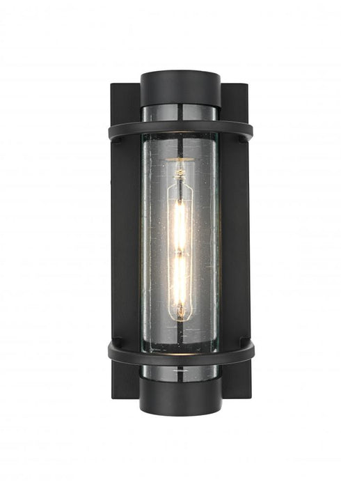 Elegant Lighting Parrish 7 inch Outdoor Pendant in Black Model: OD368W13BK