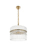 Elegant Lighting Paulina 3 Light Pendant D16 Inch x H16 Inch L3 in Satin Gold Model: LD925D16SG