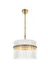 Elegant Lighting Paulina 3 Light Pendant D16 Inch x H16 Inch L3 in Satin Gold Model: LD925D16SG