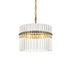 Elegant Lighting Paulina 3 Light Pendant D16 Inch x H16 Inch L3 in Satin Gold Model: LD925D16SG