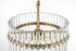 Elegant Lighting Paulina 3 Light Pendant D16 Inch x H16 Inch L3 in Satin Gold Model: LD925D16SG