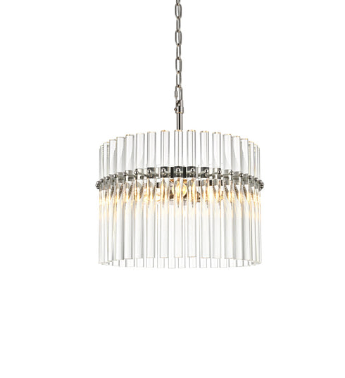 Elegant Lighting Paulina 3 Light Pendant D16 Inch x H16 Inch L3 Polished nickel Model: LD925D16PN