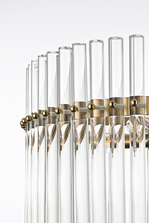 Elegant Lighting Paulina 4 Light Pendant D20 Inch x H20 Inch L4 in Satin Gold Model: LD925D20SG