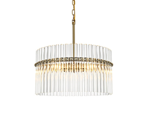 Elegant Lighting Paulina 4 Light Pendant D20 Inch x H20 Inch L4 in Satin Gold Model: LD925D20SG