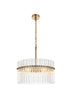 Elegant Lighting Paulina 4 Light Pendant D20 Inch x H20 Inch L4 in Satin Gold Model: LD925D20SG