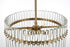 Elegant Lighting Paulina 4 Light Pendant D20 Inch x H20 Inch L4 in Satin Gold Model: LD925D20SG