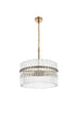 Elegant Lighting Paulina 4 Light Pendant D20 Inch x H20 Inch L4 in Satin Gold Model: LD925D20SG