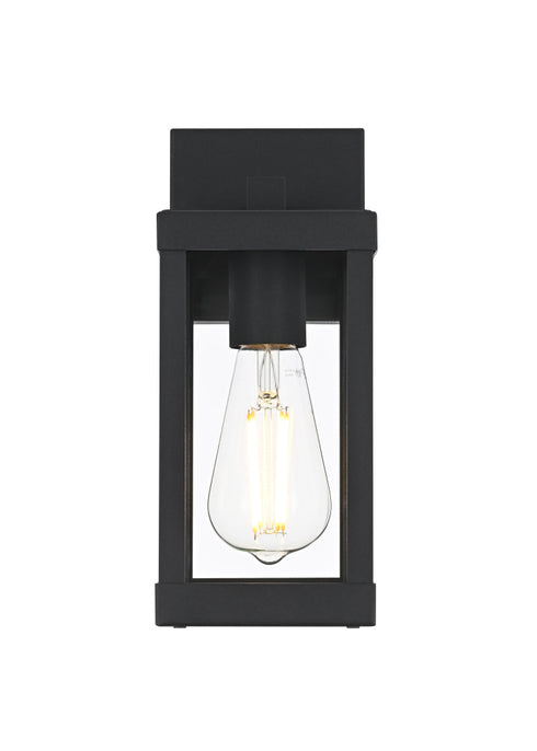 Elegant Lighting Peter 1 Light Wall Sconce W4.3 Inch E5.5 Inch H10.6 Inch in Black Model: OD413W11BK