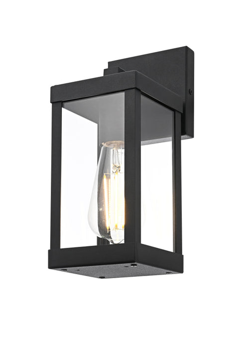 Elegant Lighting Peter 1 Light Wall Sconce W4.3 Inch E5.5 Inch H10.6 Inch in Black Model: OD413W11BK
