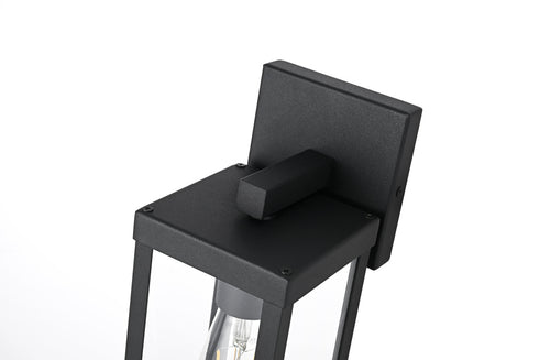 Elegant Lighting Peter 1 Light Wall Sconce W4.3 Inch E5.5 Inch H10.6 Inch in Black Model: OD413W11BK