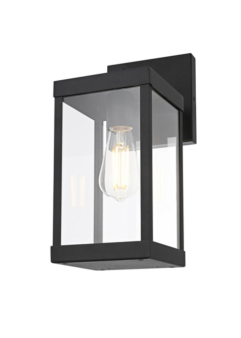 Elegant Lighting Peter 1 Light Wall Sconce W5.9 Inch E8.5 Inch H14.1 Inch in Black Model: OD413W14BK