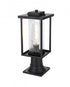 Elegant Lighting Philip 7 inch Outdoor Pendant in Black Model: OD307P17BK