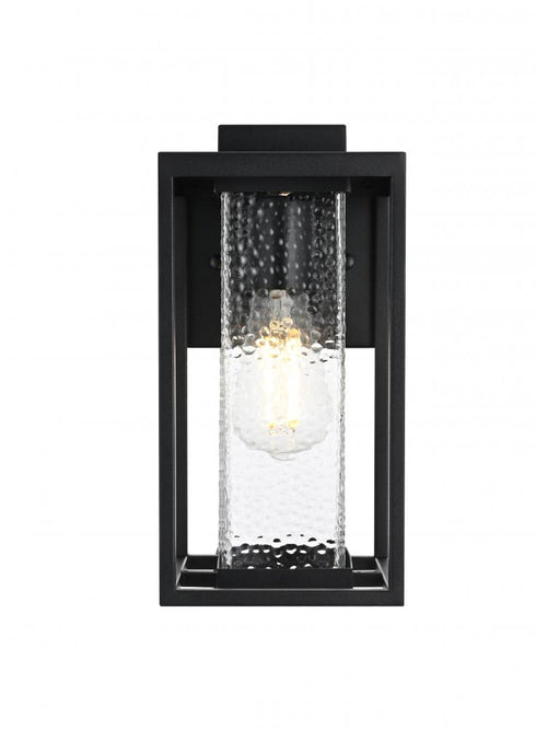 Elegant Lighting Philip 7 inch Outdoor Pendant in Black Model: OD307W12BK