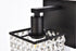 Elegant Lighting Phineas 1 light bath sconce in black with clear crystals in Black and Clear Finish Model: LD7006BK
